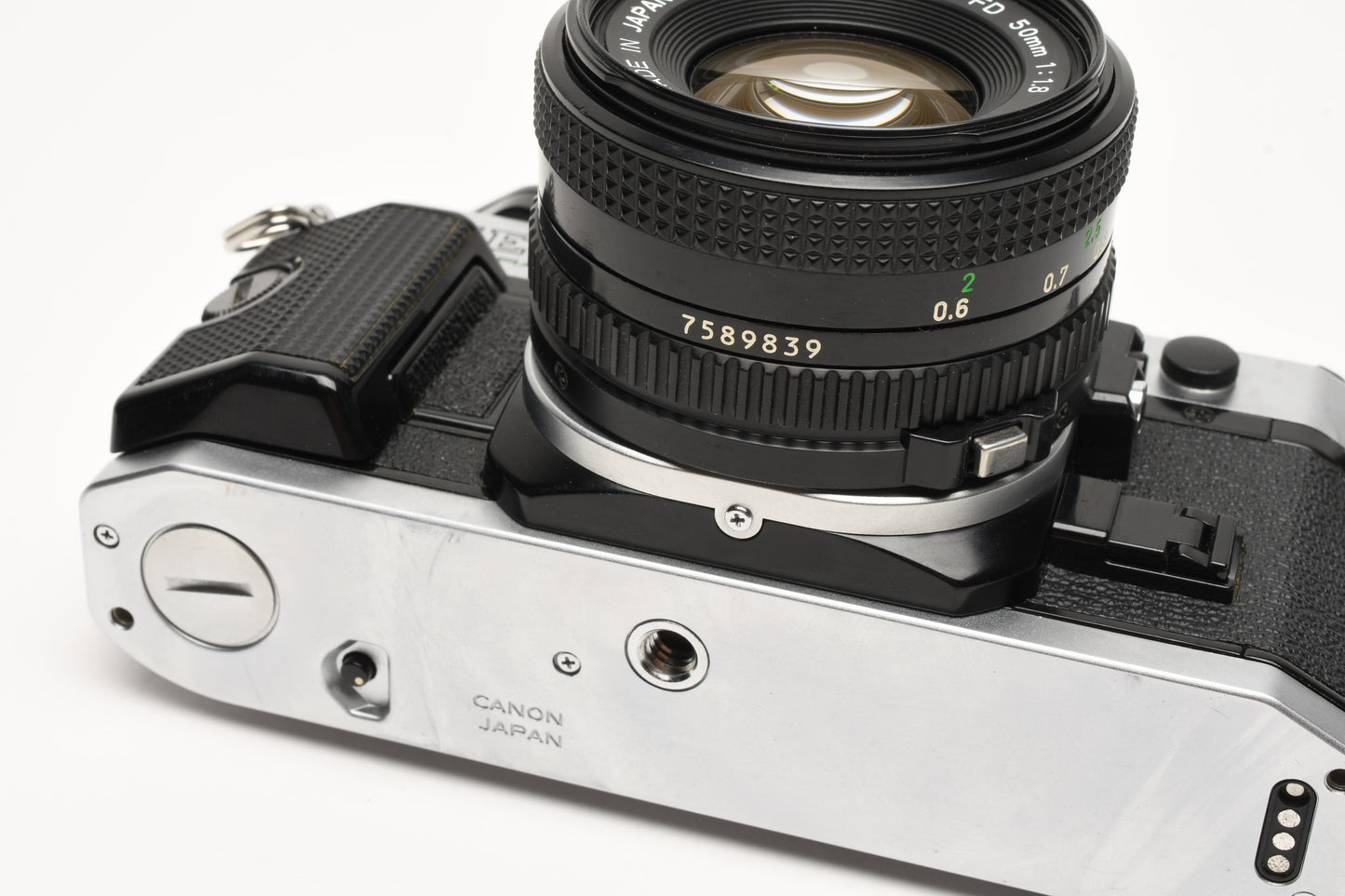 Canon AE-1 Program 35mm SLR Camera w/50mm f1.8, New Seals, Grip, UV