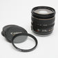 Canon EF 24-85mm f3.5-4.5 USM  compact zoom lens, caps, UV, Mint-