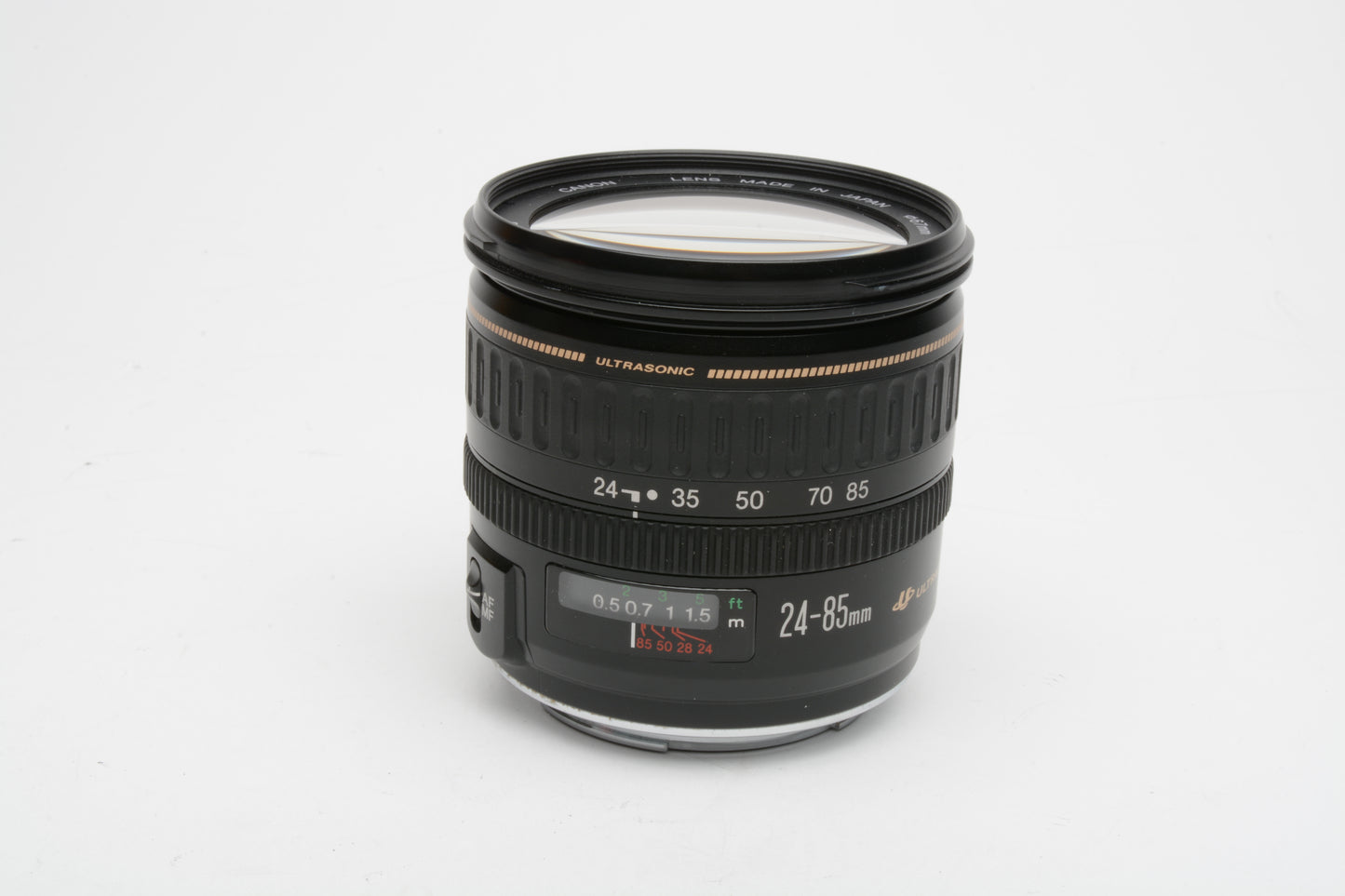 Canon EF 24-85mm f3.5-4.5 USM  compact zoom lens, caps, UV, Mint-