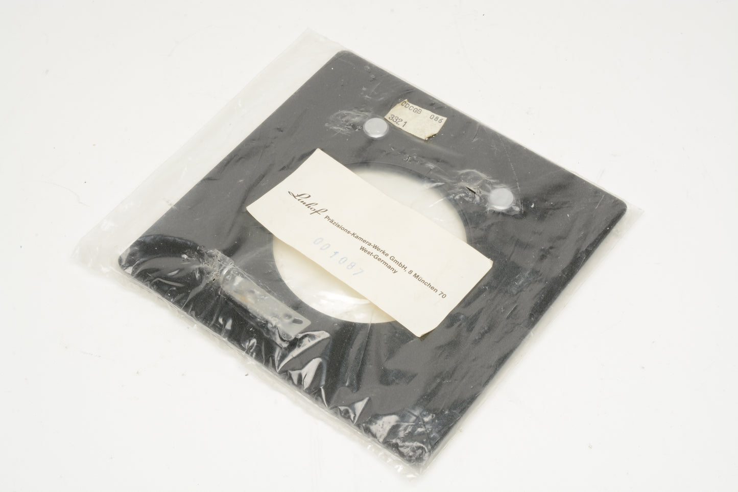 Linhof Flat Lensboard Adapter #001087 - New