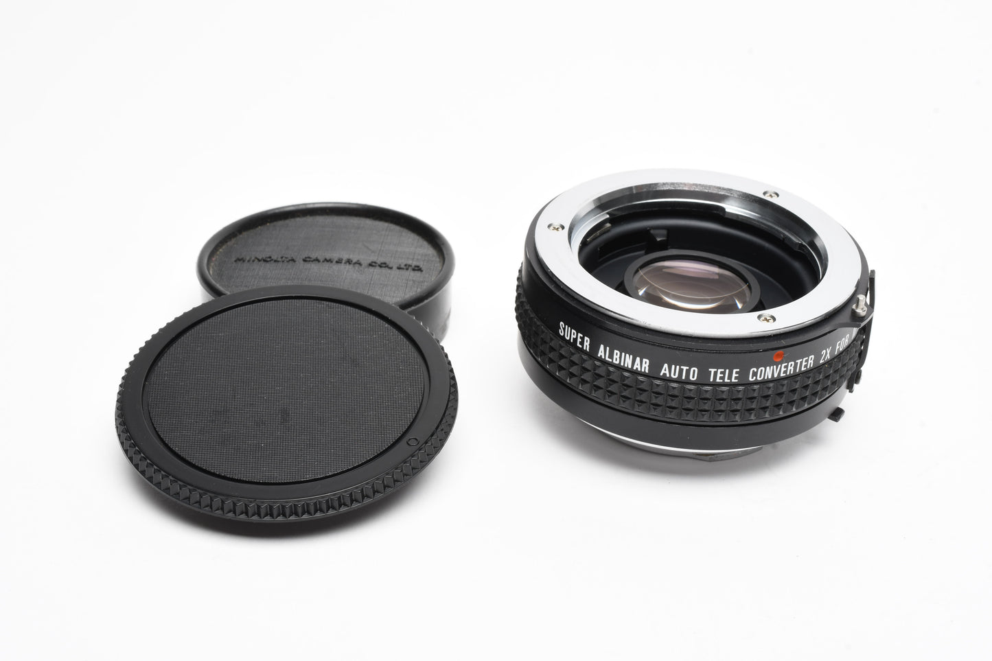 Super Albinar 2X Tele Converter for Minolta MD Mount, Clean, w/Caps