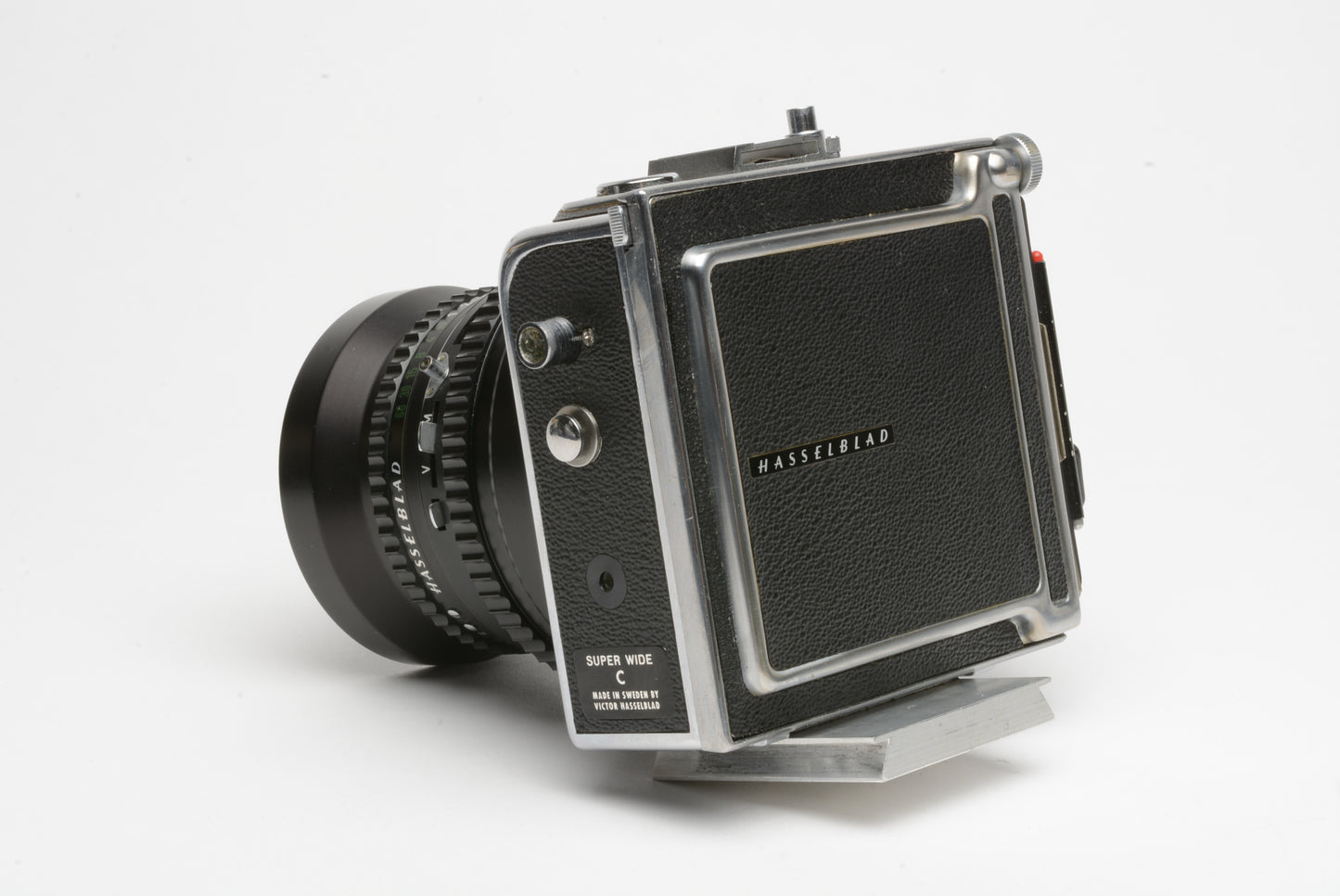 Hasselblad SWC Body w/Zeiss Biogon 38mm f4.5 lens, Cut sheet film back, DS, Nice! *Read
