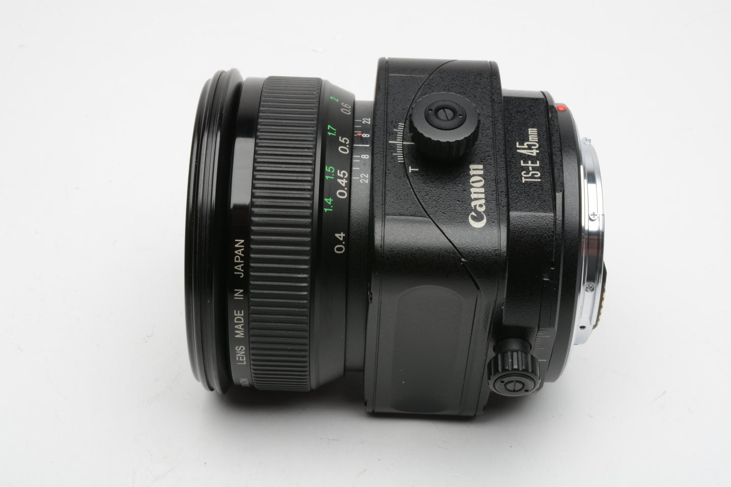 Canon TS-E 45mm f2.8 MF Tilt Shift lens EF Mount, Pouch+caps, Mint-