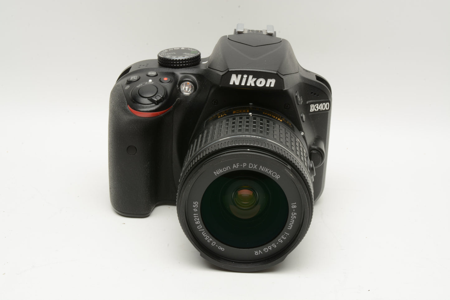 Nikon D3400 DSLR w/18-55mm f3.5-5.6G VR, Only 5383 Acts! Nice