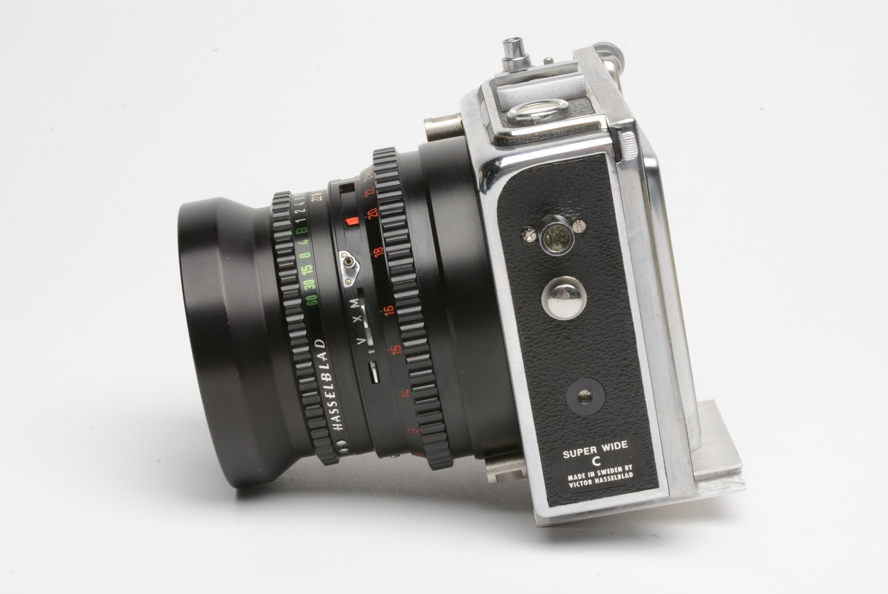 Hasselblad SWC Body w/Zeiss Biogon 38mm f4.5 lens, Cut sheet film back, DS,  Nice! *Read