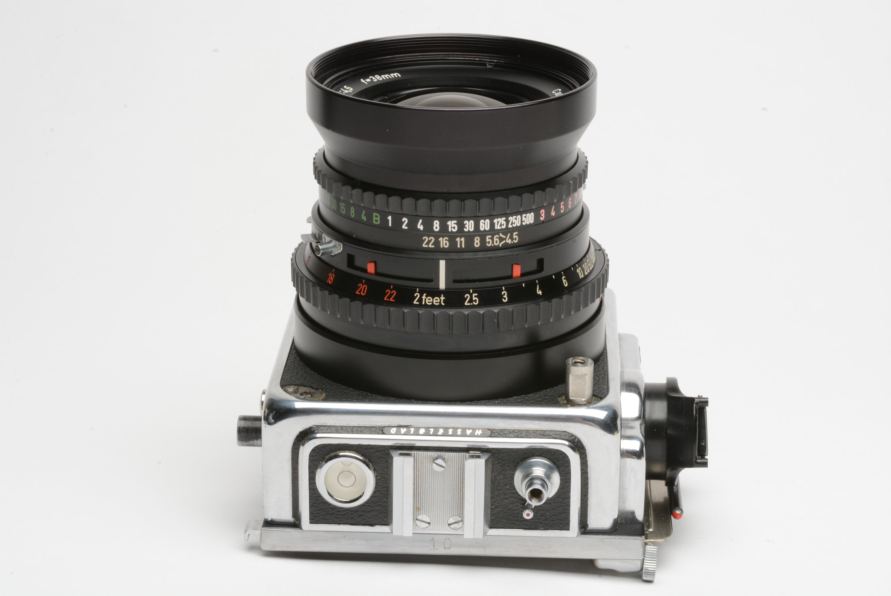 Hasselblad SWC Body w/Zeiss Biogon 38mm f4.5 lens, Cut sheet film