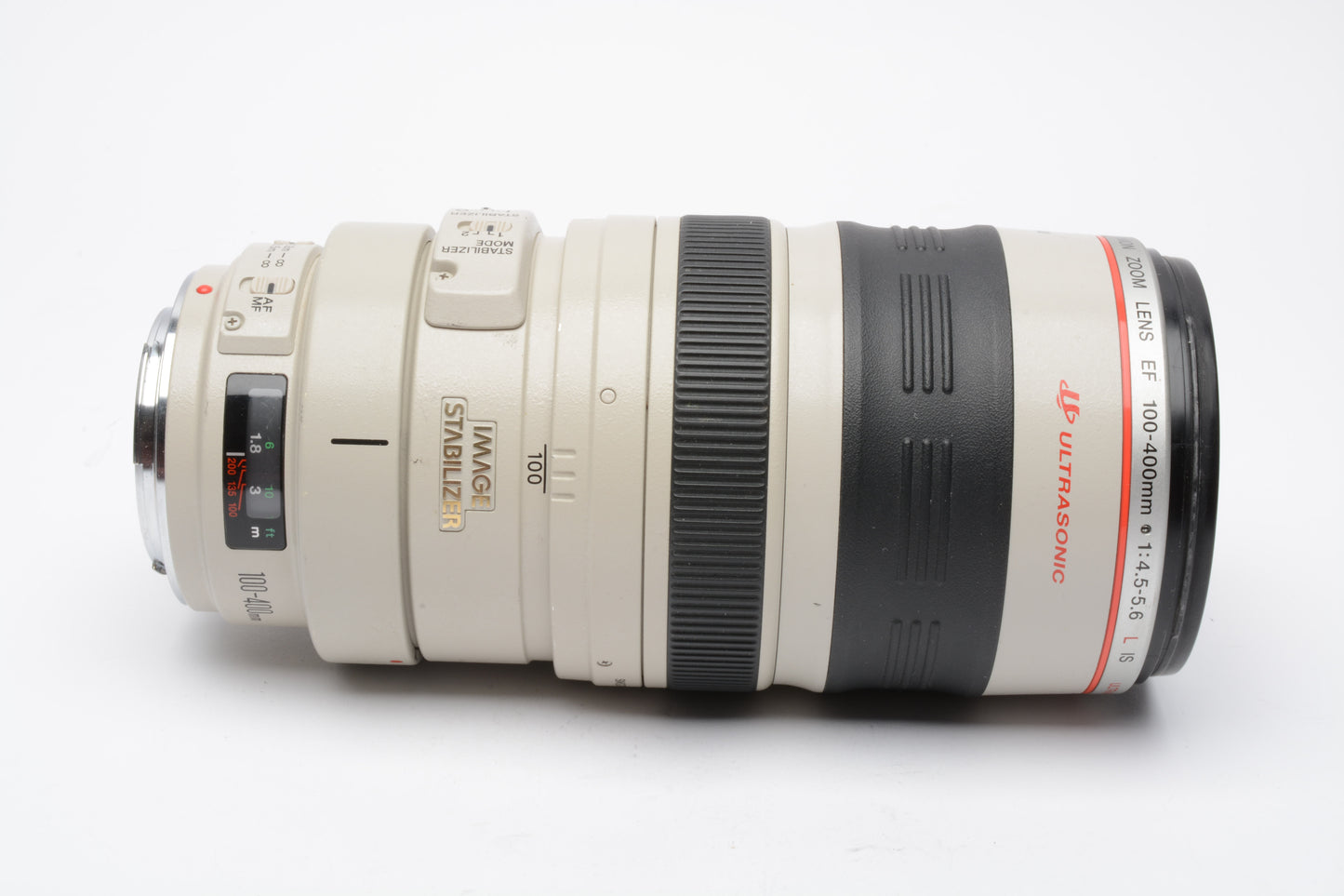 Canon EF 100-400mm f4.5-5.6L IS USM Zoom lens, collar, caps, clean&sharp