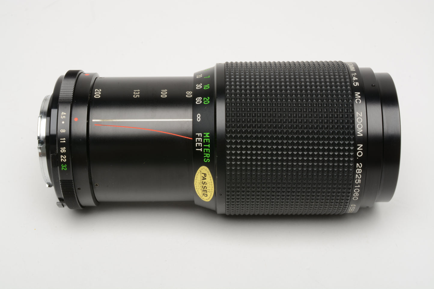 Vivitar 80-200mm f4.5 MC Zoom Tele zoom lens for Minolta MD, 1A + caps