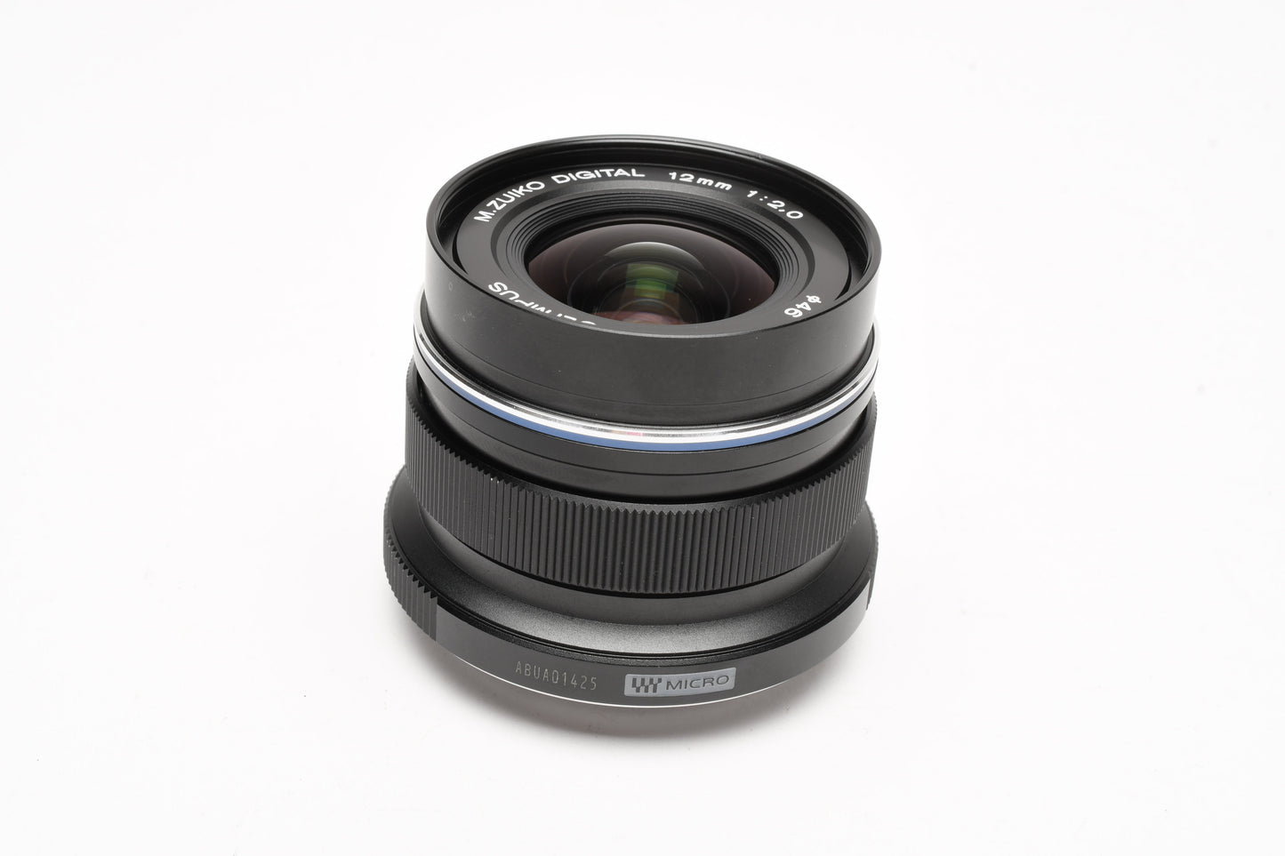 Olympus M.Zuiko 12mm f2 (Black) lens, caps, nice & sharp Mint-