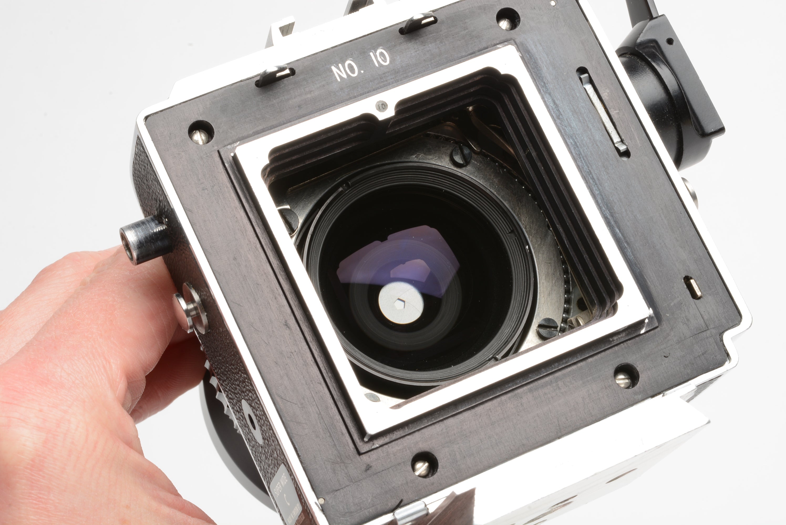 Hasselblad SWC Body w/Zeiss Biogon 38mm f4.5 lens, Cut sheet film back, DS,  Nice! *Read