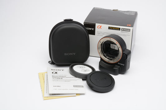 Sony LA-EA2 A-Mount Adapter Lens to NEX Cameras, Mint- Boxed