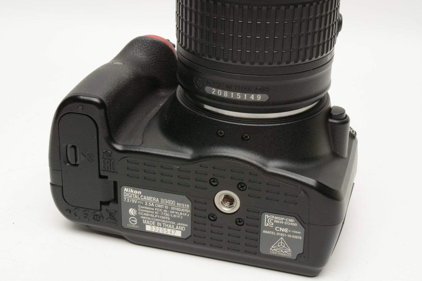 Nikon D3400 DSLR w/18-55mm f3.5-5.6G VR, Only 5383 Acts! Nice