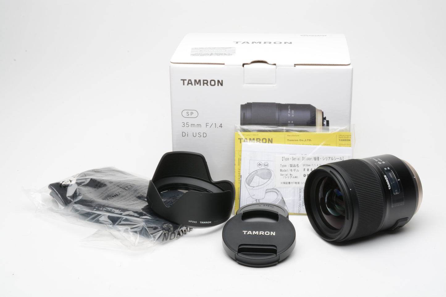 Tamron SP 35mm f1.4 Di USD lens for Nikon USA Version, Boxed