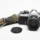 Nikon FE 35mm SLR w/Nikkor 50mm f1.8 Lens, Strap, New Seals, Great!