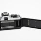 Nikon FE 35mm SLR w/Nikkor 50mm f1.8 Lens, Strap, New Seals, Great!