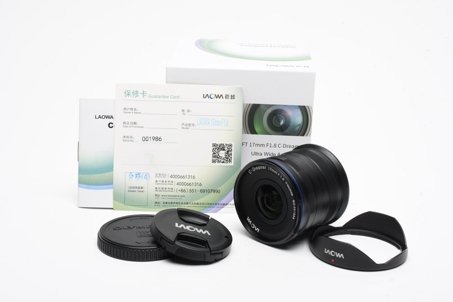 Laowa 17mm f1.8 C-Dreamer Ultra Wide Angle Lens for MFT (M4/3), Boxed