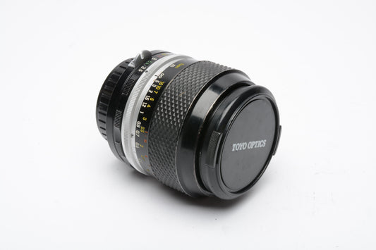 Nikon Micro Nikkor P.C 55mm f3.5 lens Non-AI w/Caps, Sharp!