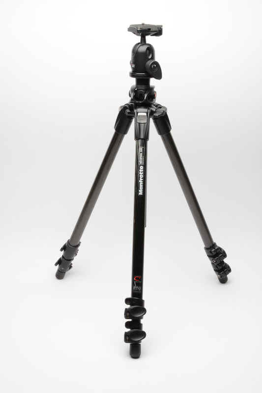 Manfrotto 190CX-PRO3 Carbon Fiber tripod w/496RC2 ball head, Nice!