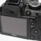 Nikon D3100 DSLR w/Nikkor AFS 18-55mm f3.5-5.6G VR, batt+charger+wrap 3372 Acts!