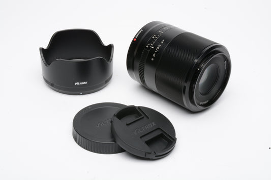 Viltrox AF 50mm f1.8 STM Asph. ED IF lens for Nikon Z Mount, hood+Caps