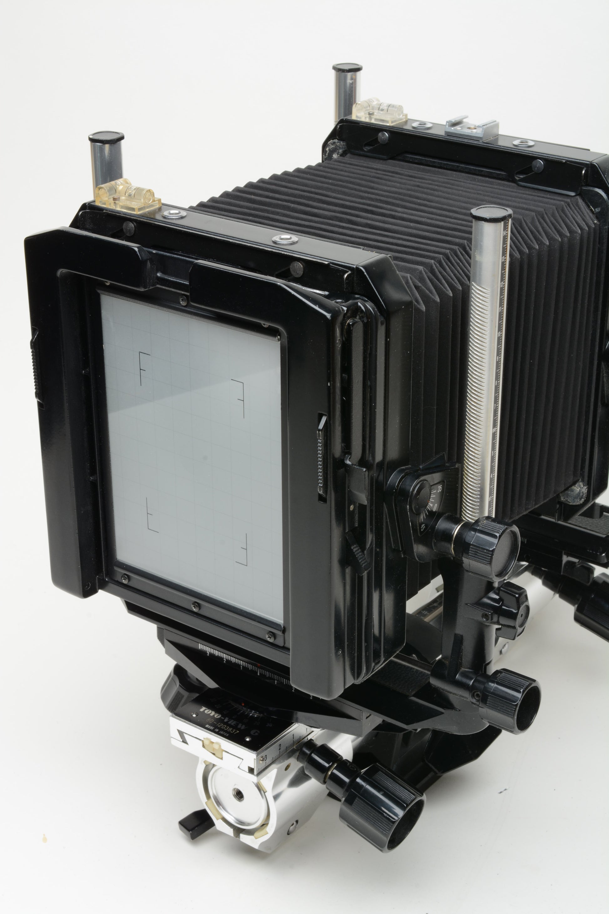 Toyo 4x5 Camera Toyo-View 45GX Yaw Free 4x5 Large Format Monorail Camera Body With Lens Hood, Linhof Adapter From Japan (C2086) Big Fish J-Camera (Big