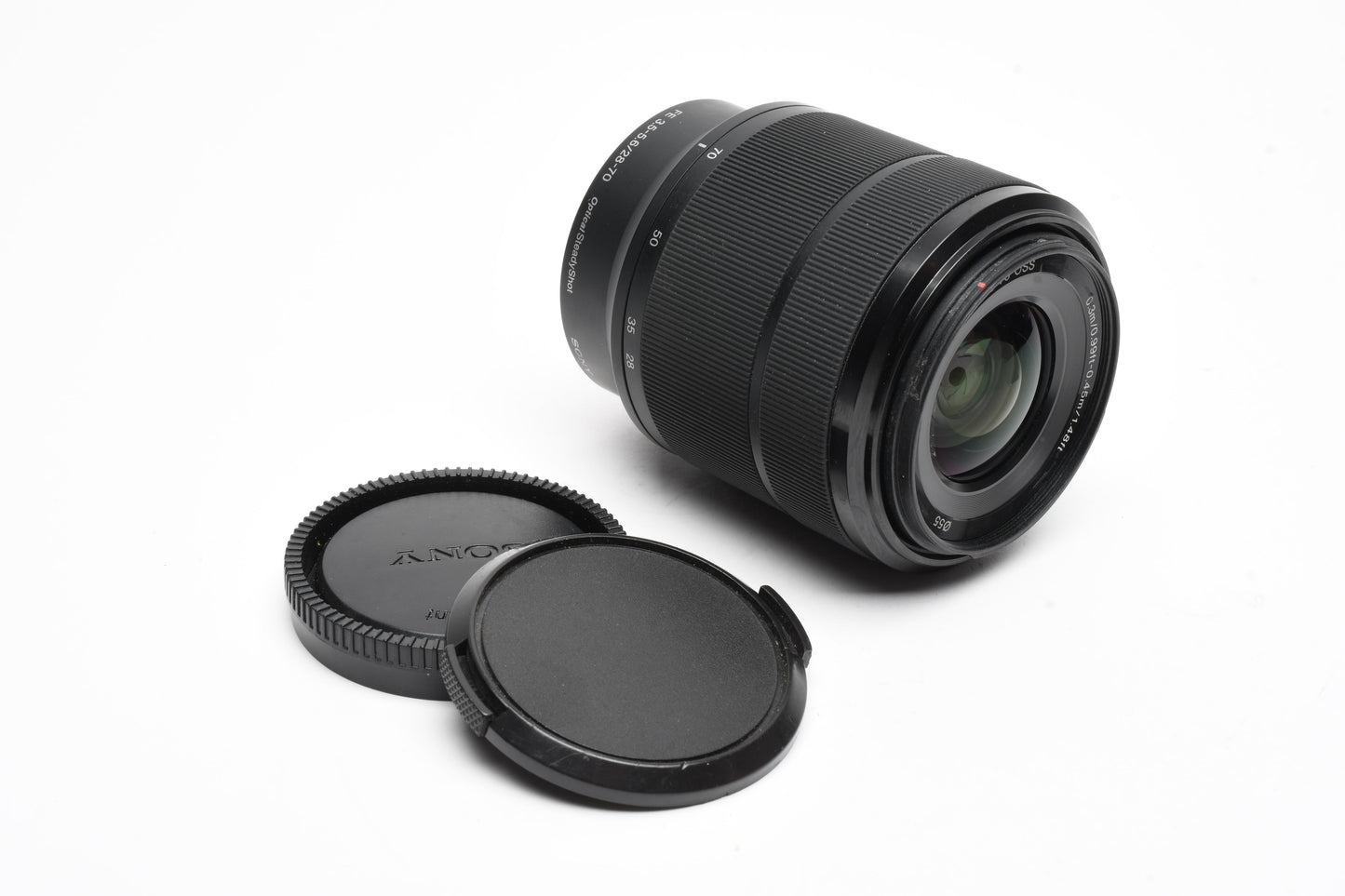 Sony FE 28-70mm f3.5-5.6 OSS zoom lens SEL2870, caps, Great