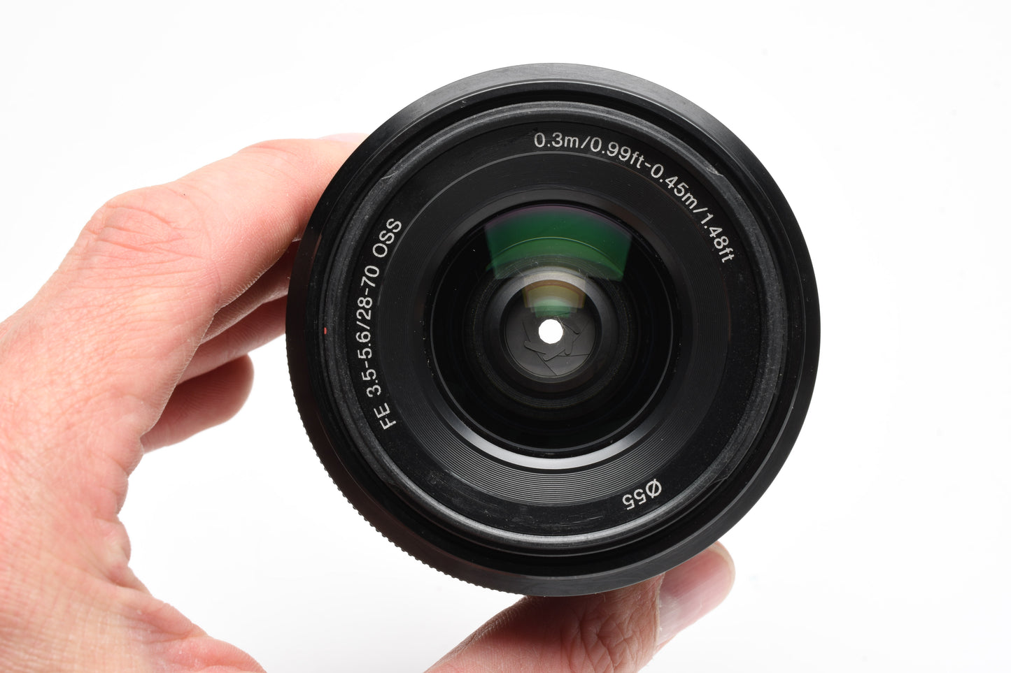 Sony FE 28-70mm f3.5-5.6 OSS zoom lens SEL2870, caps, Great