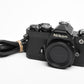 Nikon FM Black 35mm SLR Body, New seals, Clean, Great!