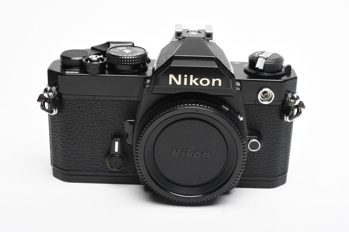 Nikon FM Black 35mm SLR Body, New seals, Clean, Great!