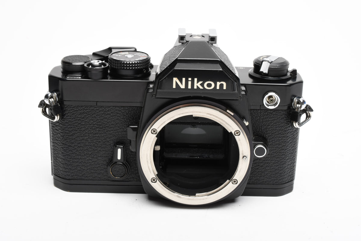 Nikon FM Black 35mm SLR Body, New seals, Clean, Great!