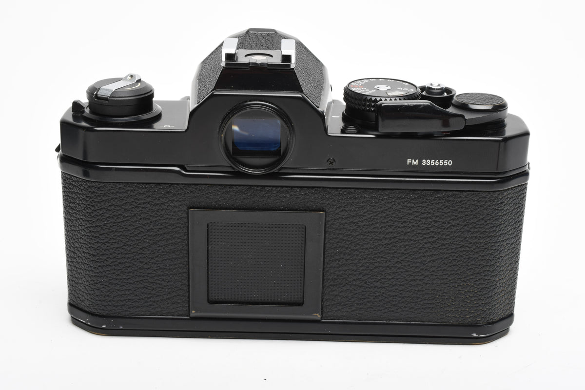 Nikon FM Black 35mm SLR Body, New seals, Clean, Great!