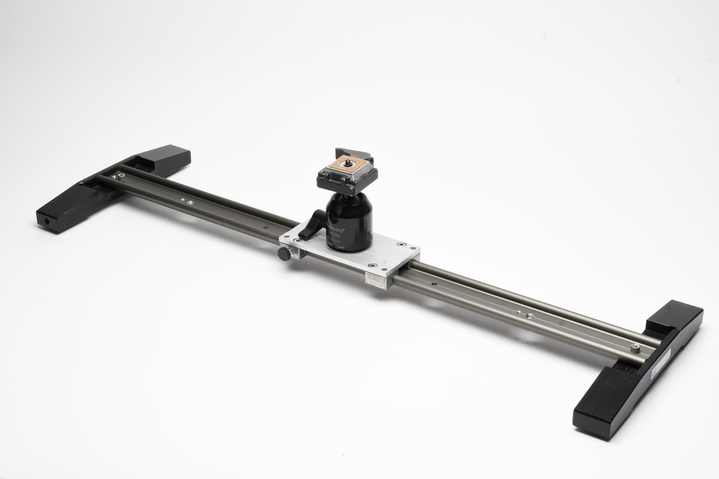 Glidetrack 28" camera rail slider w/ Manfrotto 308RC ball head + QR plate