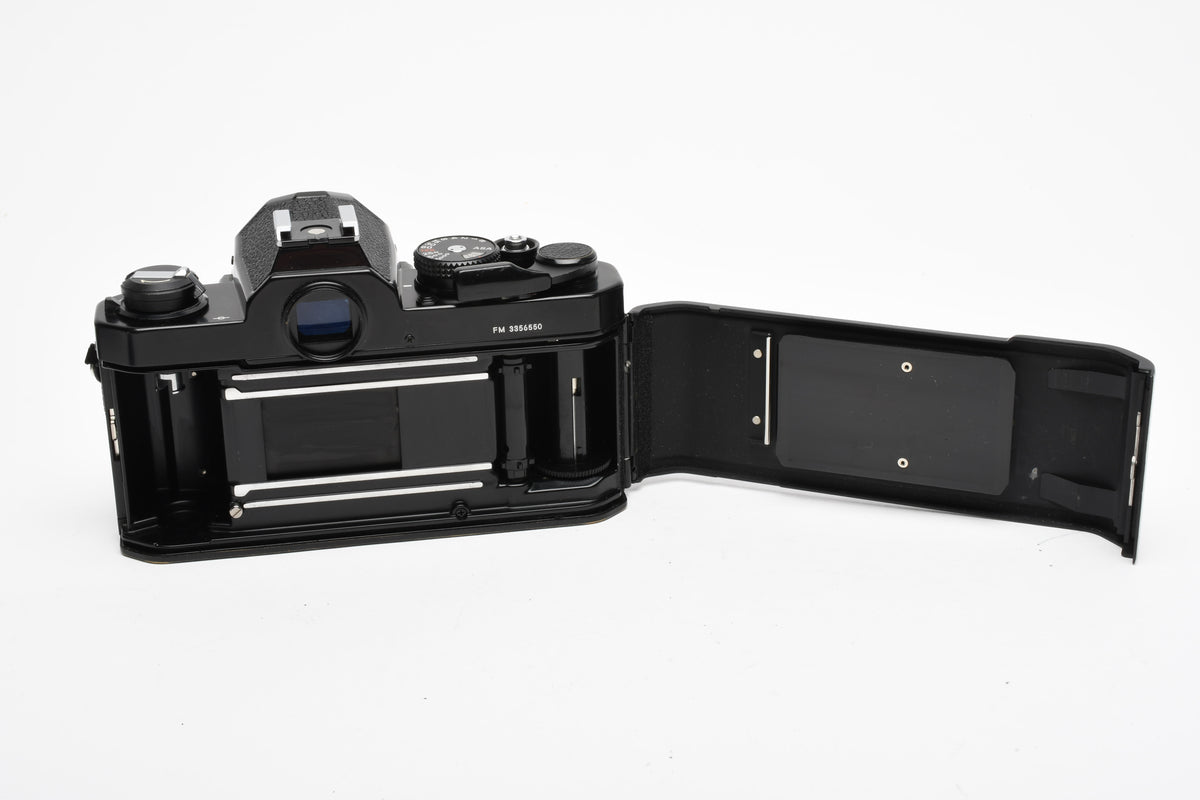 Nikon FM Black 35mm SLR Body, New seals, Clean, Great!