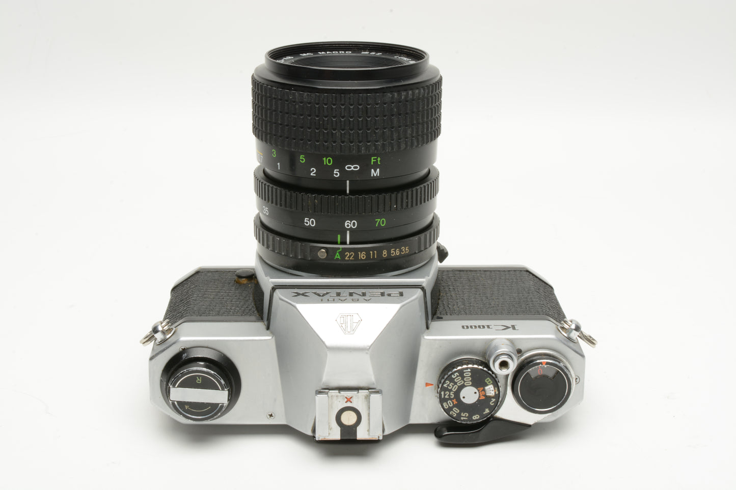 Pentax K1000 35mm SLR w/35-70mm zoom lens, New seals, strap, Great!