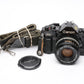 Canon A-1 35mm SLR w/50mm F1.8 SC lens, grip, strap, new seals, Great!