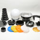 Huge bundle of Electronic flash accessories, Snoot, diffusers, filters+++++++