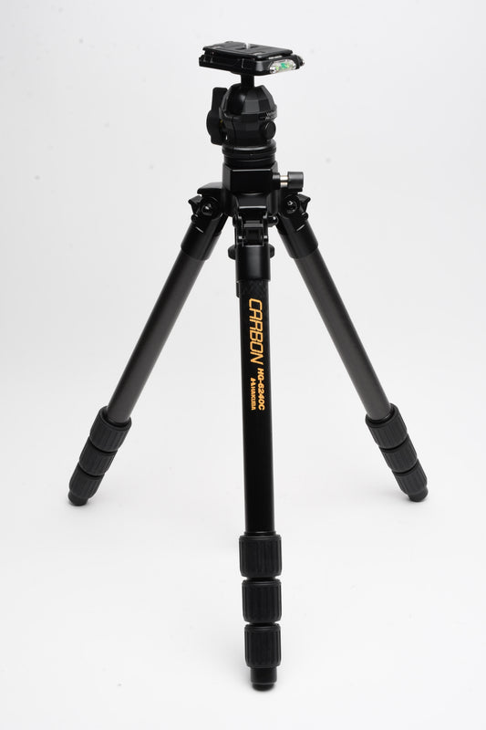 Hakuba Carbon fiber HG-6240C tripod w/matching Velbon PH-263QL head+
