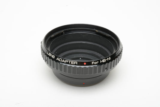 Kenko Adapter HB-NI for Hasselblad Mount Lens to Nikon F Mount, clean!