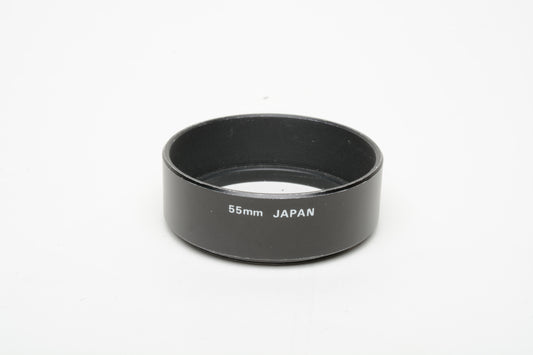 55mm metal lens hood , nice quality, Vintage