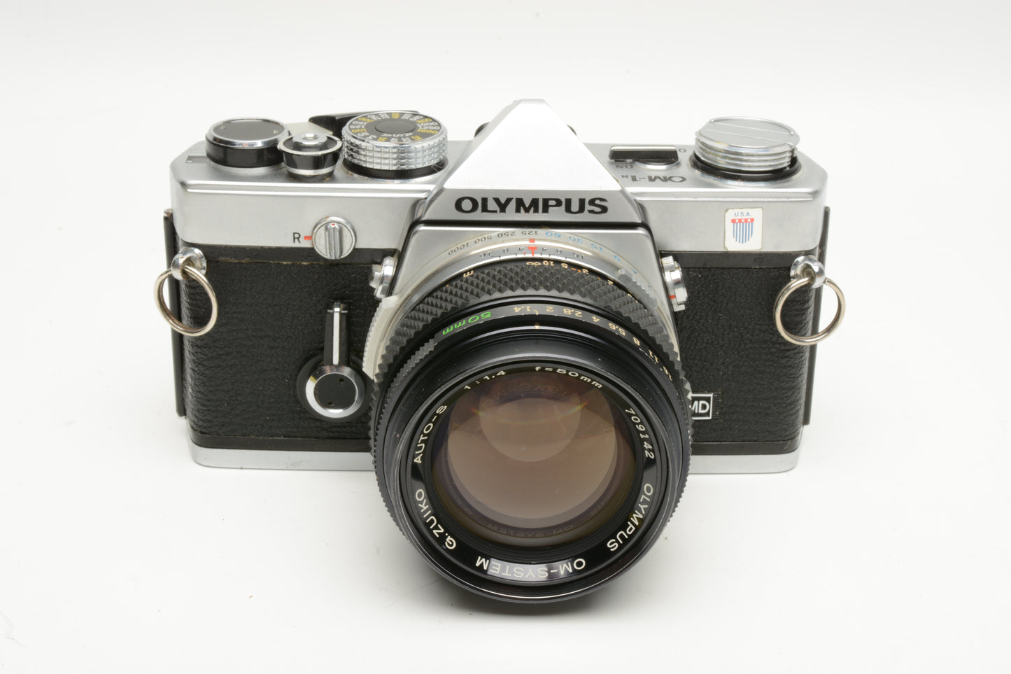 Olympus OM-1N MD 35mm SLR Body w/Zuiko 50mm f1.4, new seals, Great!