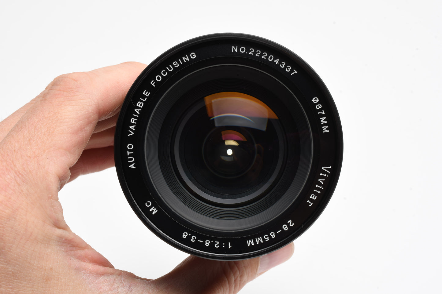 Vivitar 28-85mm f2.8-3.8 Zoom lens Nikon Ai Mount, Clean, UV+Case