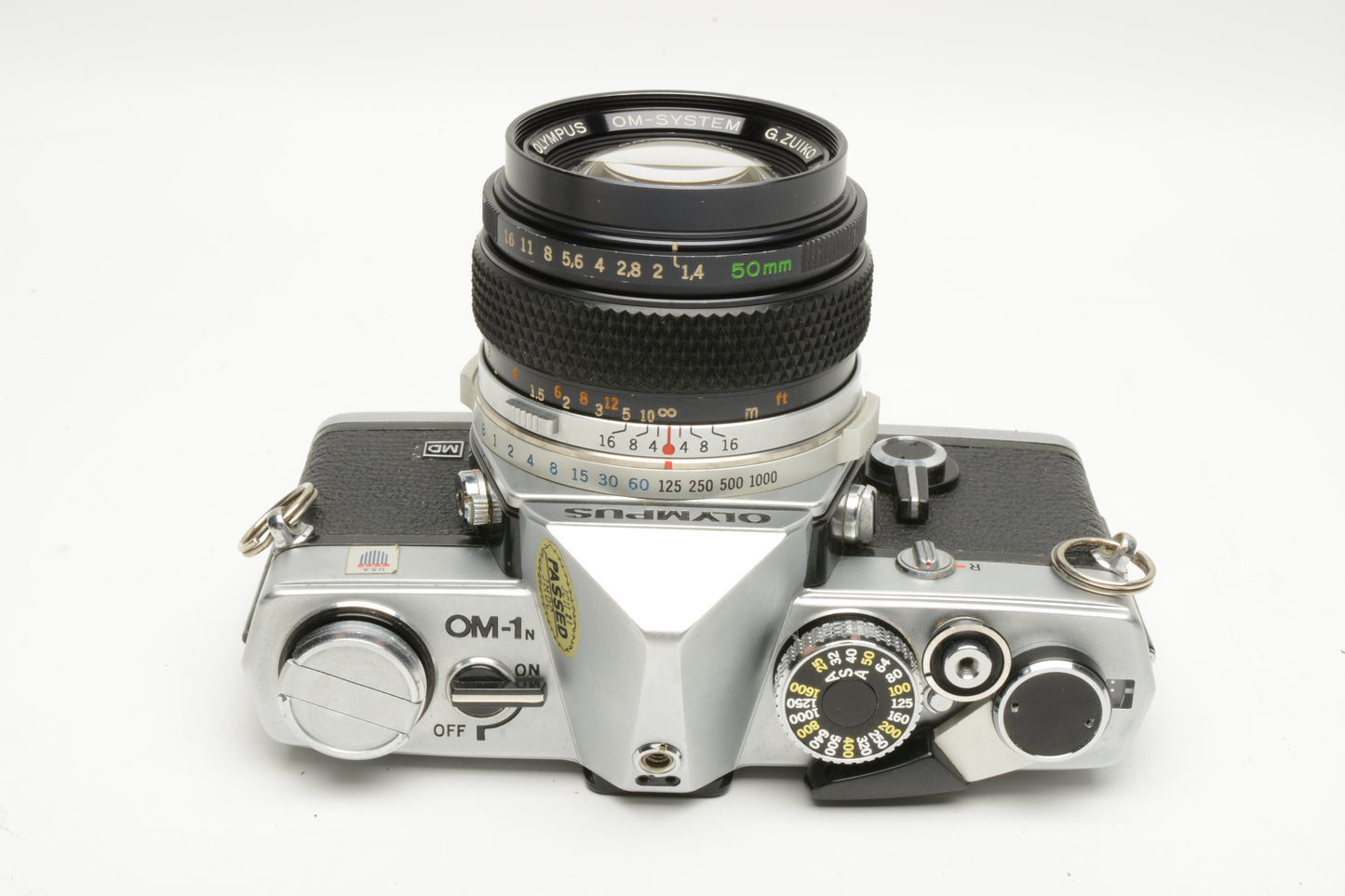 Olympus OM-1N MD 35mm SLR Body w/Zuiko 50mm f1.4, new seals, Great!