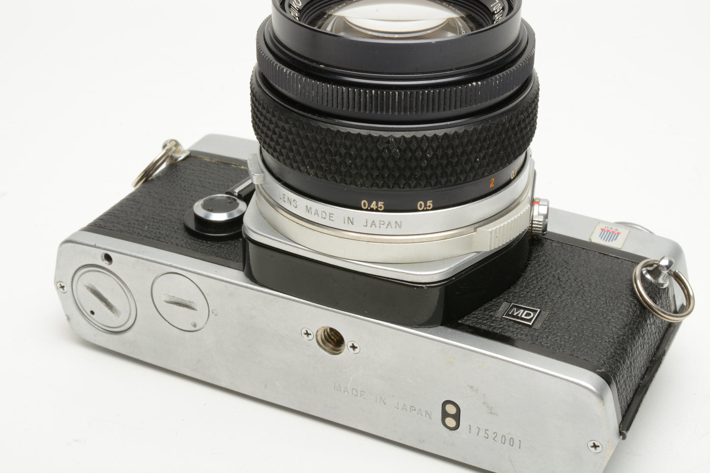 Olympus OM-1N MD 35mm SLR Body w/Zuiko 50mm f1.4, new seals, Great!