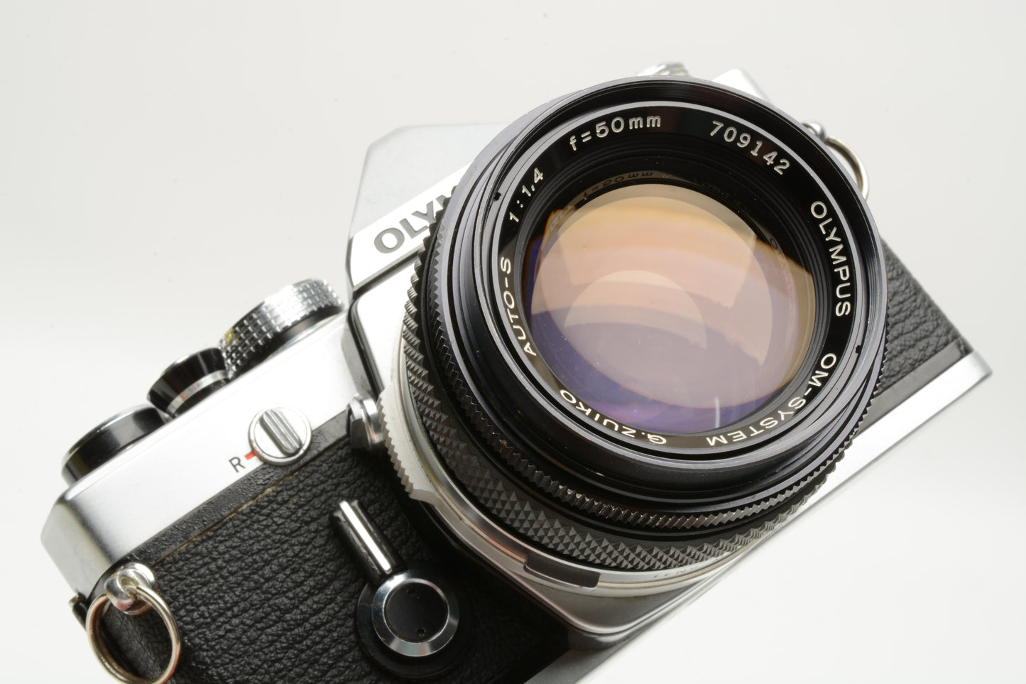 Olympus OM-1N MD 35mm SLR Body w/Zuiko 50mm f1.4, new seals, Great!