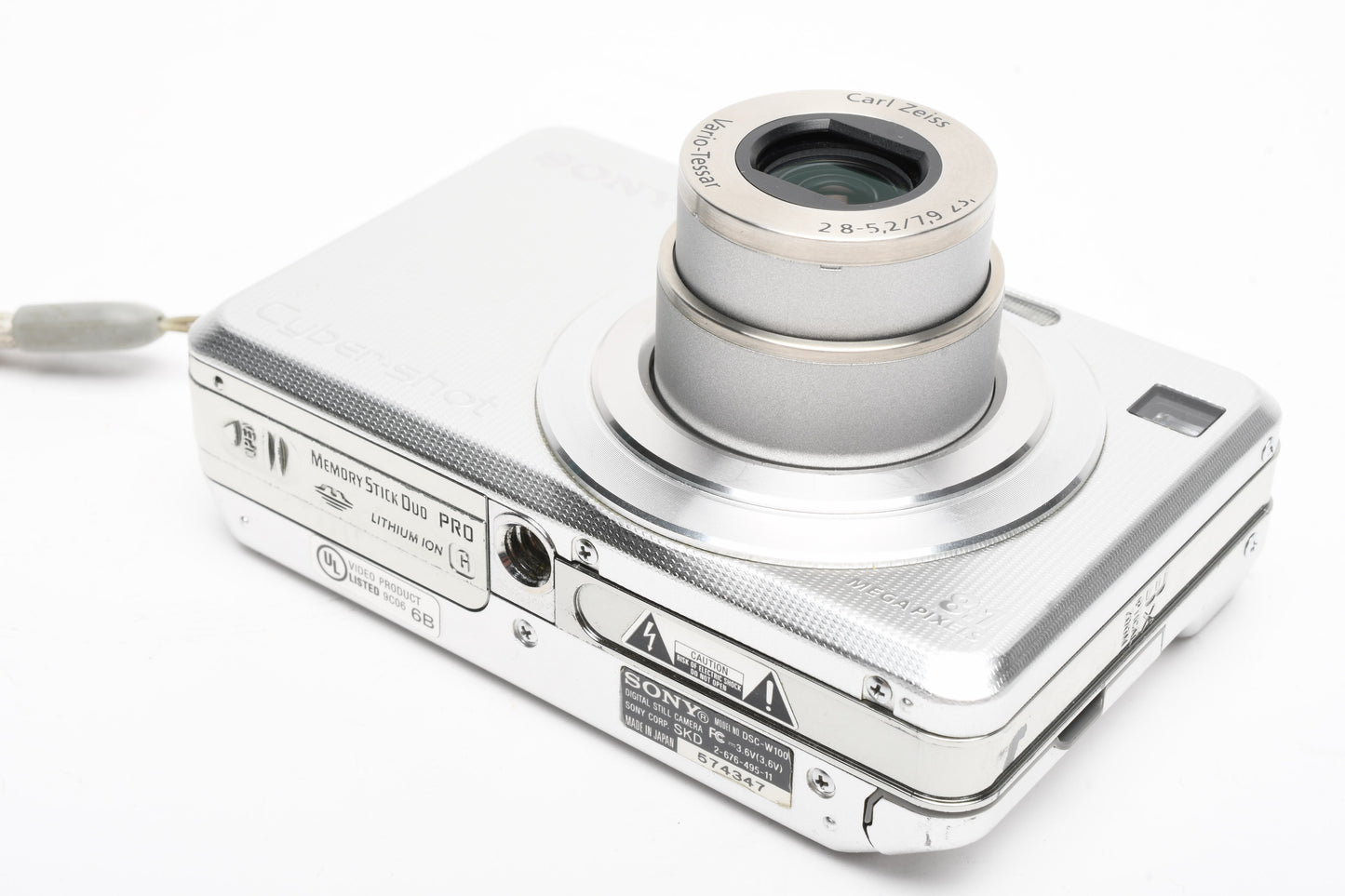 Sony DSC-W100 8MP Digital Point&Shoot camera, case, 1GB Pro Duo+++
