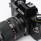 Ricoh KR-5 35mm SLR w/35-70mm f3.5-4.5 zoom lens, cap, New seals, tested, nice