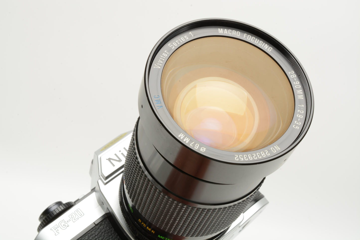 Nikon FG-20 35mm SLR w/28-90mm f2.8-3.5, New seals, Great