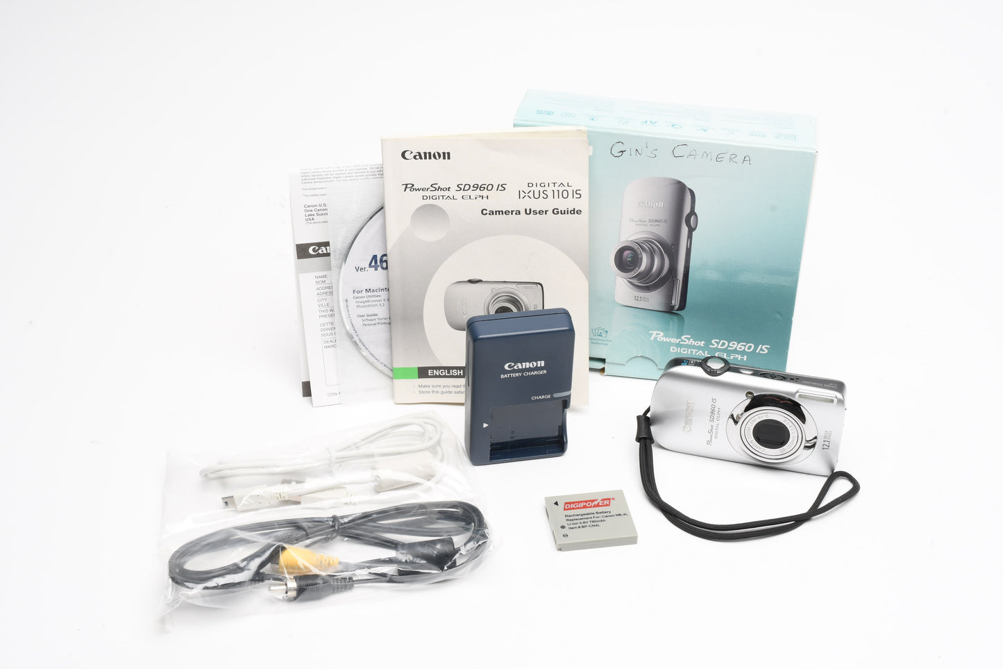 Canon Powershot SD960 IS (Silver) 12.1MP Digital Point&Shoot Camera, Boxed