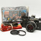 Olympus OM-2N 35mm SLR Black w/Zuiko 50mm f1.8 lens, strap, sky, manuals+New seals
