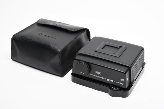 Mamiya 120 Back RZ67 Professional II back, DS, Cap, Pouch, Mint-